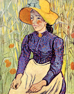Portrait of a young peasant girl